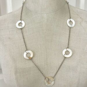 Abalone disc necklace